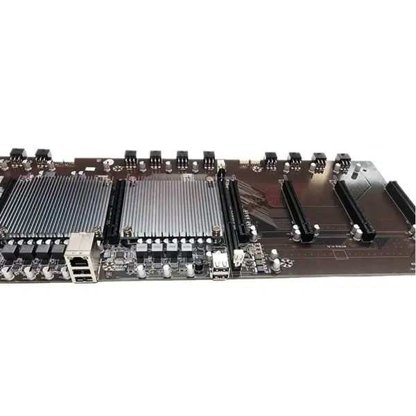 X79 BTC Mining Motherboard 9 Graphics Slot 60mm Pitch Support RTX 3060 GPU  Support E5-2603 E5-2609 E5-4607 V2 CPU