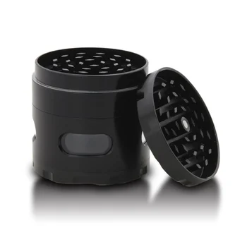 

2.2-Inch Weed Grinder 4-Layer Tobacco Herb Spice Grinder (Gun Black)