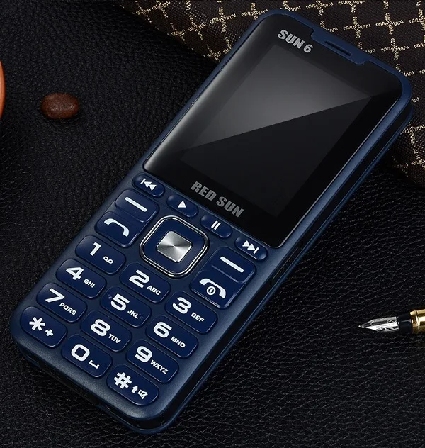 Blue Разблокировка 2G GSM Quad 4 Sim Quad резервный мобильный телефон волшебный голосовой сменный внешний аккумулятор большой динамик звук 3,0 дисплей двойной фонарик - Цвет: Blue
