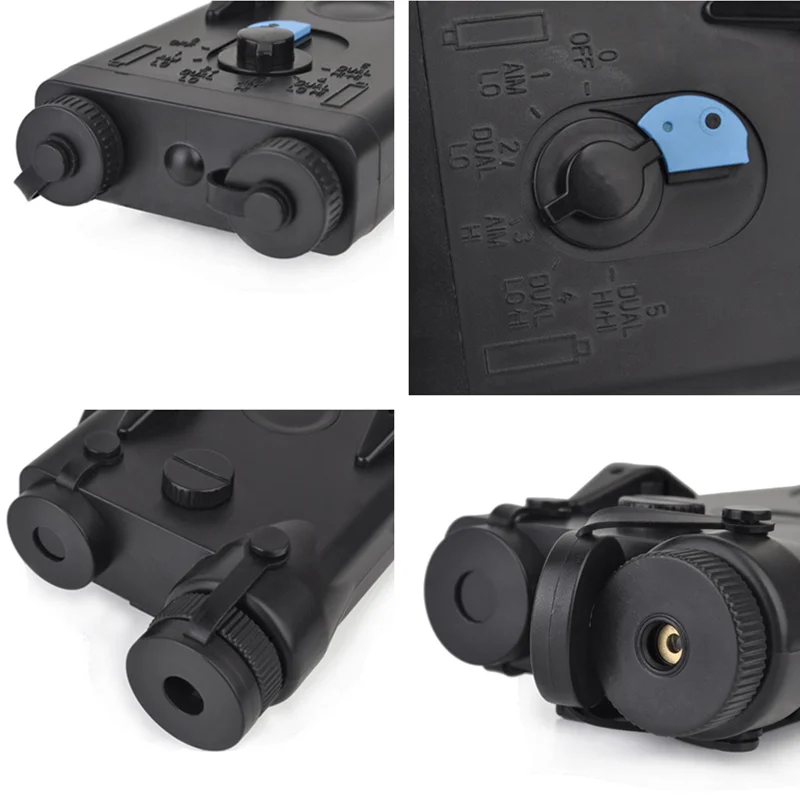 Чехол для аккумулятора Element Airsoft AN/PEQ 2 красная лазерная версия Softair Tactical 20 мм Rail PEQ