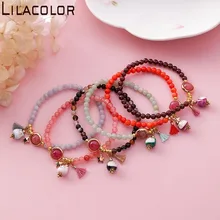 Простой милый керамический браслет с котенком Женская свежая Студенческая ручная работа котенок поток Су ручной струны женский подарок