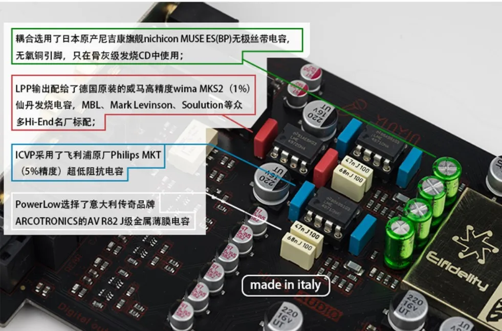 Independent op amp DAC desktop built-in HIFI PCI-E