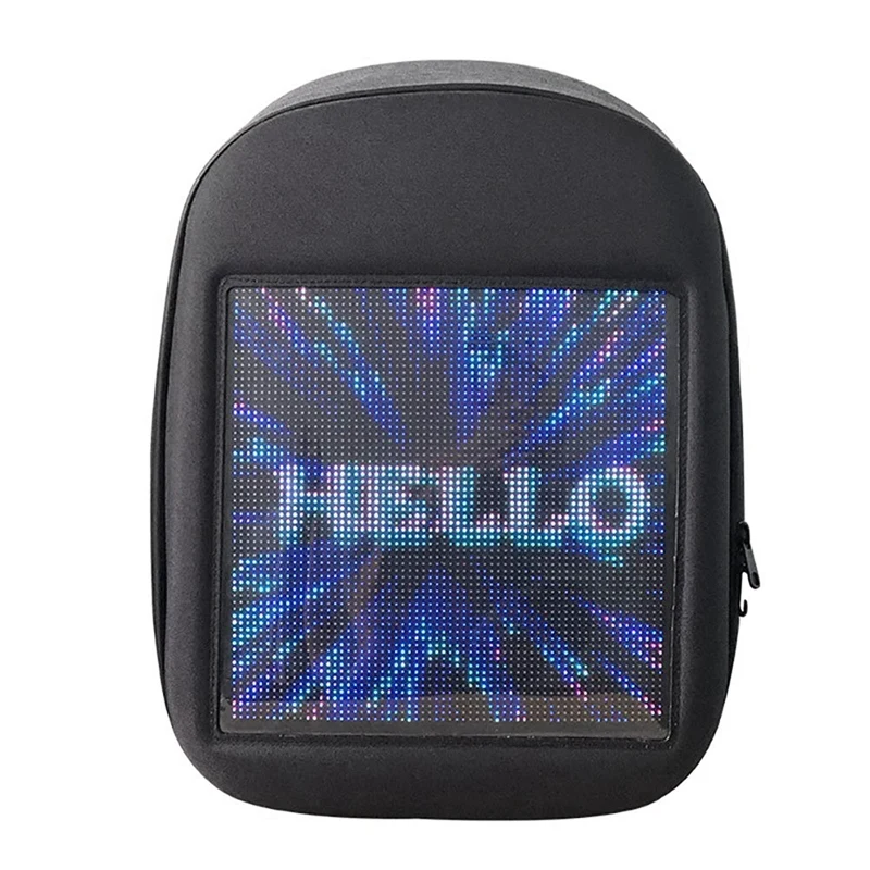

Novel Smart Led Backpack Cool Black Customizable Laptop Backpack Innovative Christmas Gift School Bag