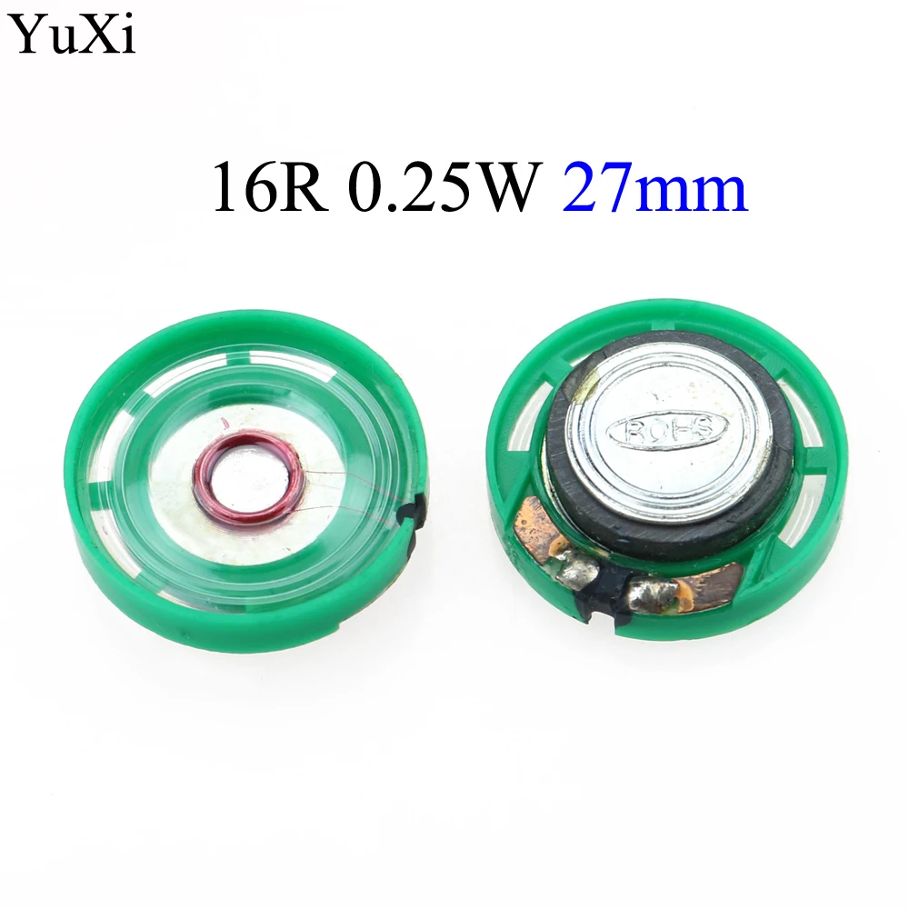 Earpiece speaker,loudspeaker earpiece speaker Green Mini speaker 16/32ohms 0.25-0.5w Diameter 21/23/27/29/36MM 2pcs/lot