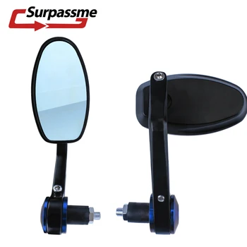 

For Suzuki Bandit 1250 GSXR 1000 K8 GSR 750 Motorcycle Mirror Handlebar Cafe Racer CNC Scooter Crusier Rear View Bar End Mirror