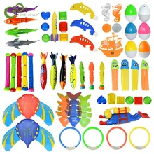 Jouet de plongée pour enfants, anneau de plongée, piscine, voyage en famille, 3/4 pièces