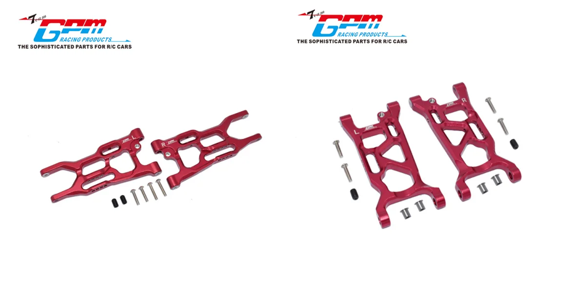 Комплект алюминиевых передних + задних подвесных рычагов для LOSI 1/10 LASERNUT TENACITY ULTRA 4