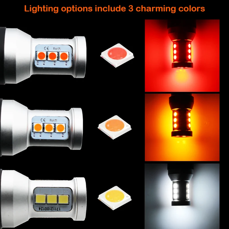 IJDM    LED , ſ   ڹ  DC12-24V, T20, 7440, W21W, 7441, 7443, 7444, W21, 5W, 2 