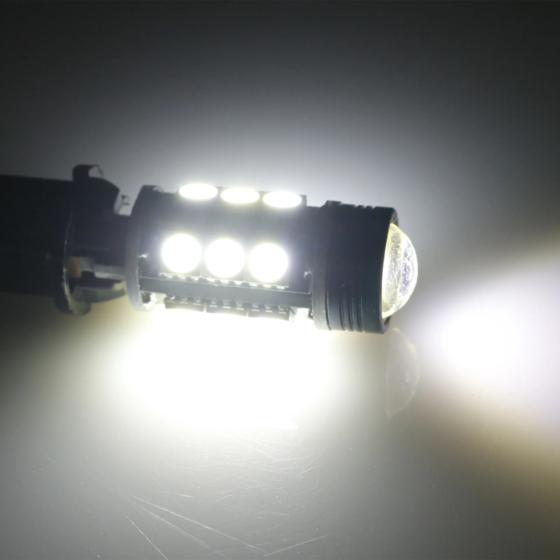 Автомобильный светодиодный светильник черный Передний W16W T15 5050 15smd+ 1,5 w светодиодный сигнал поворота