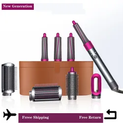 HS01 Hair Dryer 8 In1 Kit Electric Blow Air Styler Comb Curling Wand Brush Iron Hair Curler Straightener for Airwrap