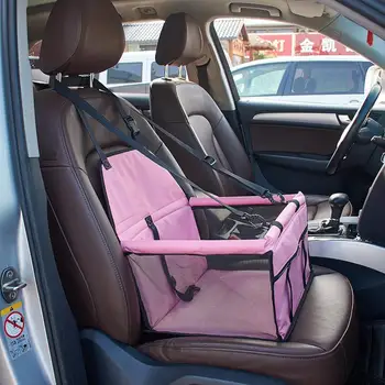 

Car Safety Belt Booster Seat Carrier Basket Cat Puppy Dog Pet Travel Barrier Bag Cage Case Box