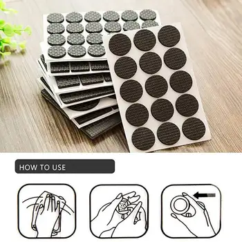 

2-48PCS Non-slip Rubber Chair-Leg Cap Table Feet Cover Floor Protectors Pad