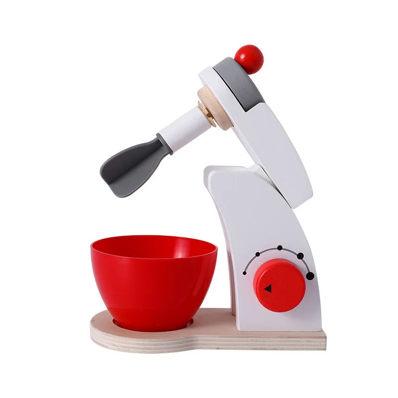 Wooden Kitchen Cook Baby Toys Wood Coffee Machine Toaster Food Mixer kids Pretend Play Early Learning Educational New Year Gift (2)