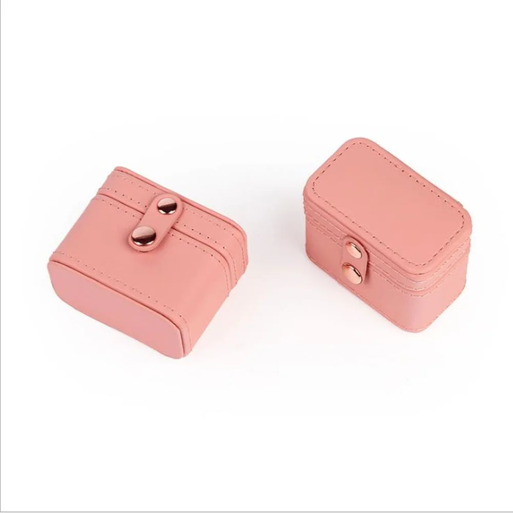 Новая мини шкатулка для ювелирных изделий модная коробка колец из искусственной