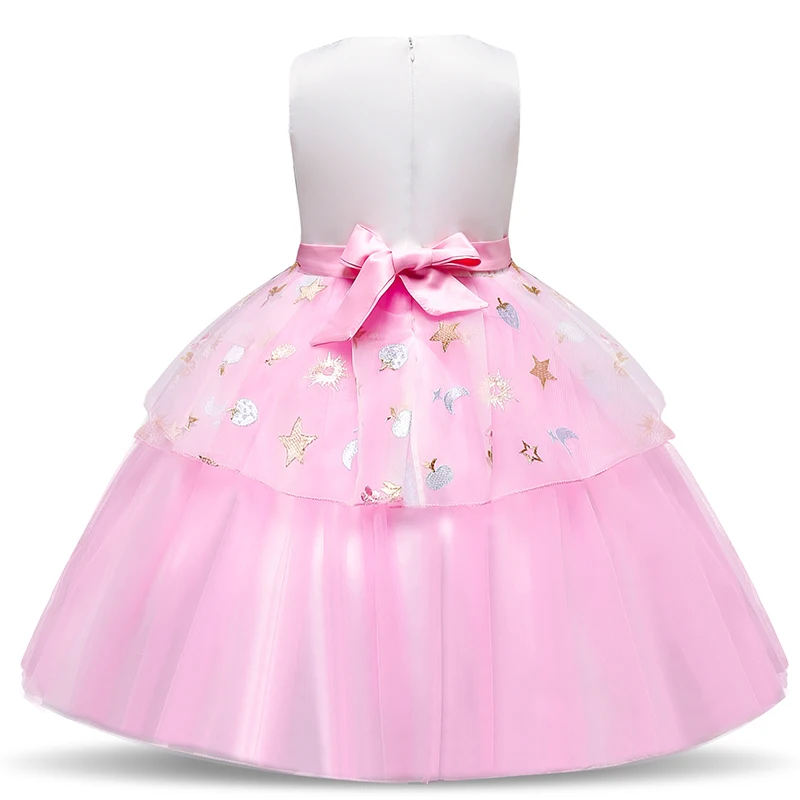 Детское платье с единорогом для маленьких девочек; детский Карнавальный костюм для девочек; нарядные платья; нарядная одежда принцессы для девочек на свадьбу; Unicornio