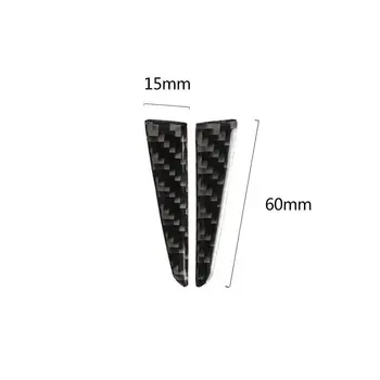 

Trim Steering Wheel Cover Sticker For Infiniti Q50 Q60 2014-19 4 PCS Black Fiber