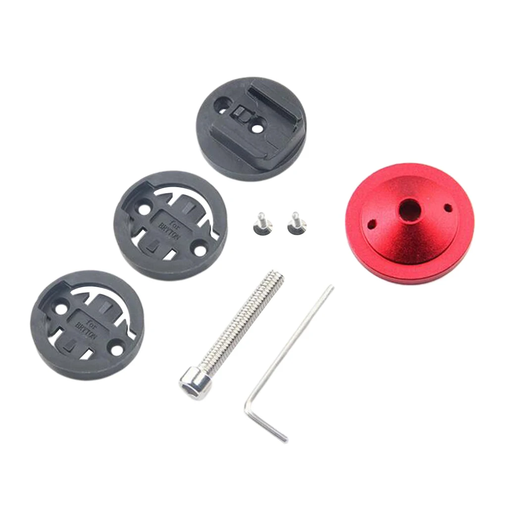 Aluminium Alloy Bicycle Stem Top Cap Computer GPS Stopwatch Mount Holder for Garmin