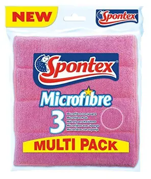 

Spontex Pad X3 Set Microfibre, Pink/Green/Yellow, Set of 3