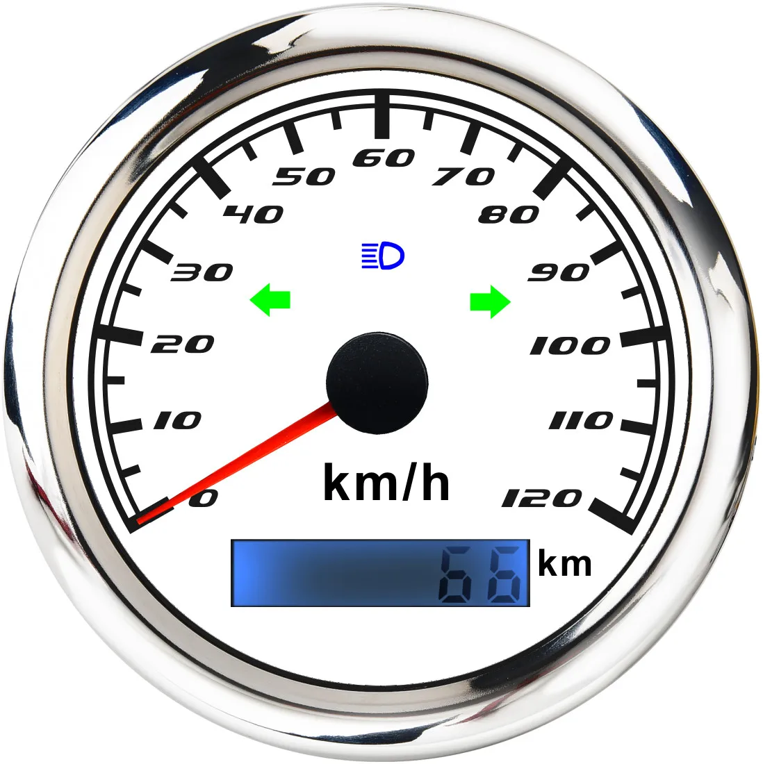 Универсальный 85 мм gps Спидометр 120 км/ч 200 км/ч светодиодный цифровой дисплей для грузовика, моторного катера, авто подсветка 12 В, противотуманный водонепроницаемый