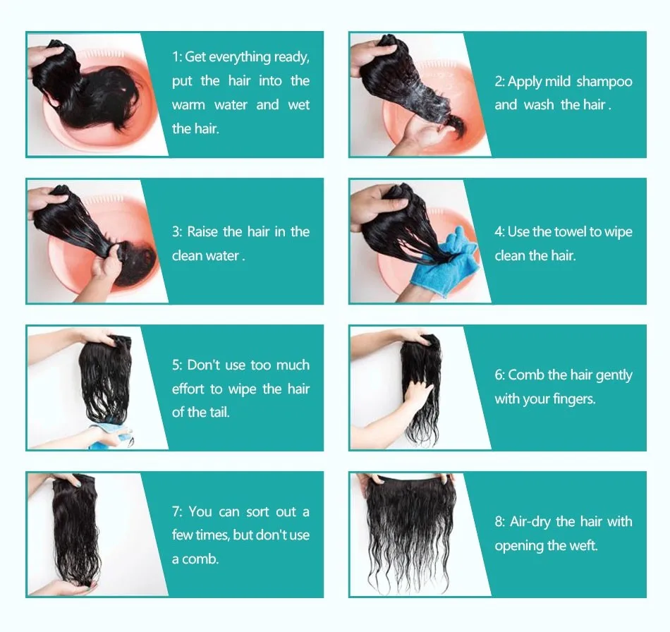 how to wash human hair