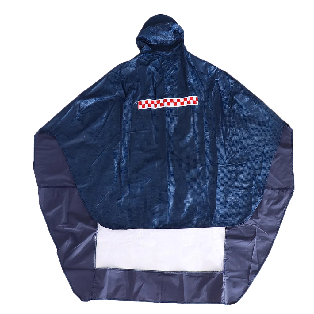 Cycling Bicycle Bike Raincoat Rain Cape Poncho Cloth Rainproof Purple Oxford cloth