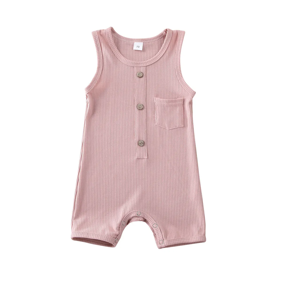 Летняя одежда для новорожденных; для маленьких девочек хлопковый комплект для мальчиков комбинезон бренд Однотонная одежда комбинезон для маленьких мальчиков и девочек хлопковый спортивный костюм на возраст от 0 до 24 месяцев - Цвет: As Photo Show