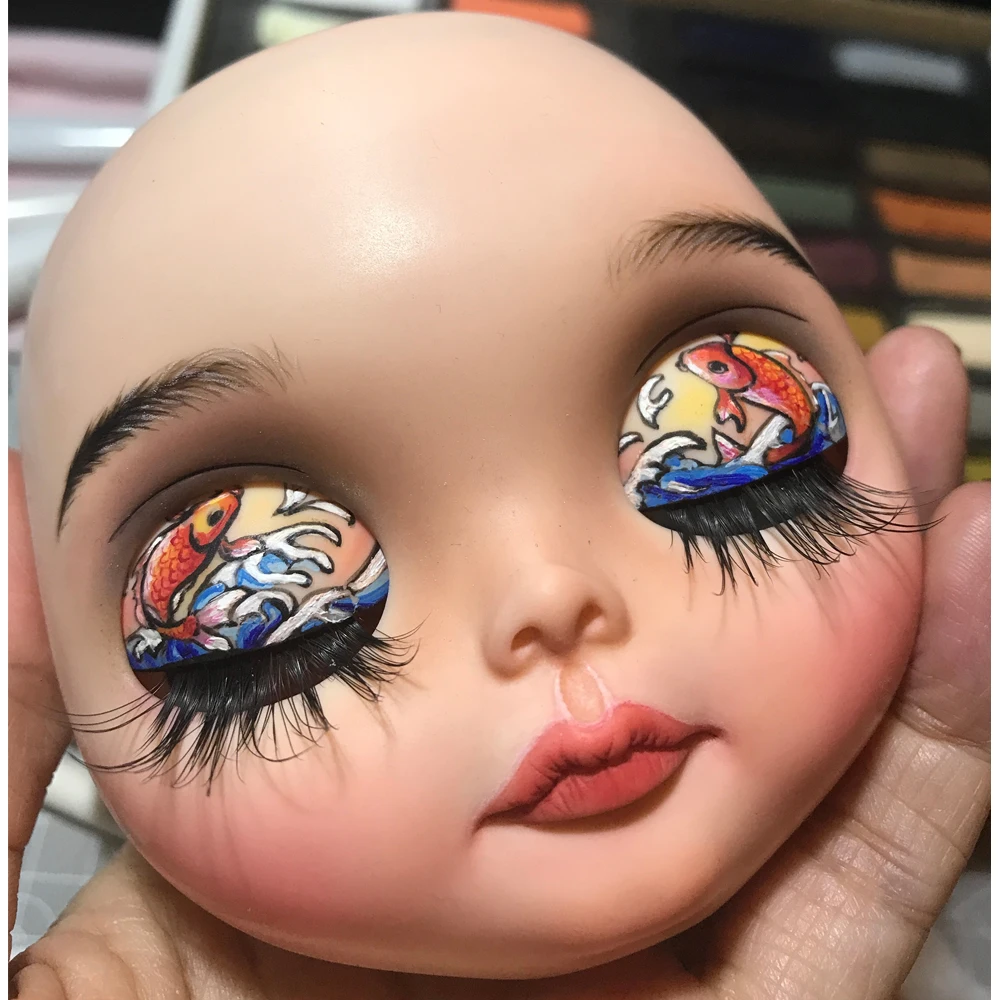 Blyth кукольная пластина для лица diy вашего blyth makeuo включая заднюю пластину высокое