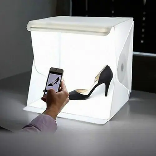 

Mini Folding Lightbox Photography Photo Studio Softbo LED Light Soft Box Photo Background Kit Light box 20*24*24CM