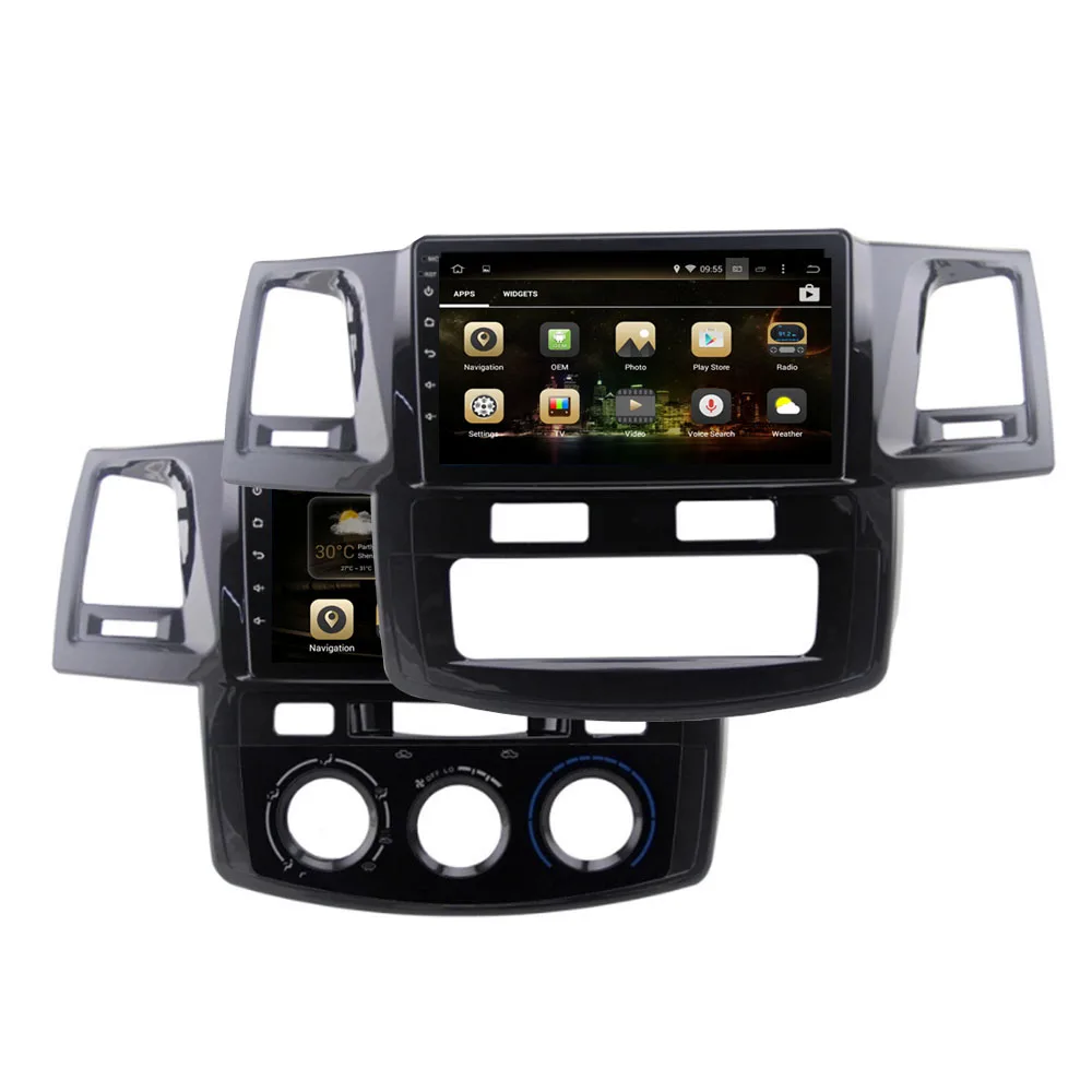 

Android 9.0 Octa Core PX6/PX5 Fit TOYOTA Fortuner/HILUX Revo / Vigo 2007-2014 made in USA Car DVD Player Navigation GPS Radio