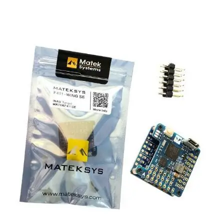 Matek Mateksys F411-WSE компактный Контроллер полета и BEC 5 В выход Встроенный 2-6S ESC 78A ток Senor для iNAV RC Drone Wing