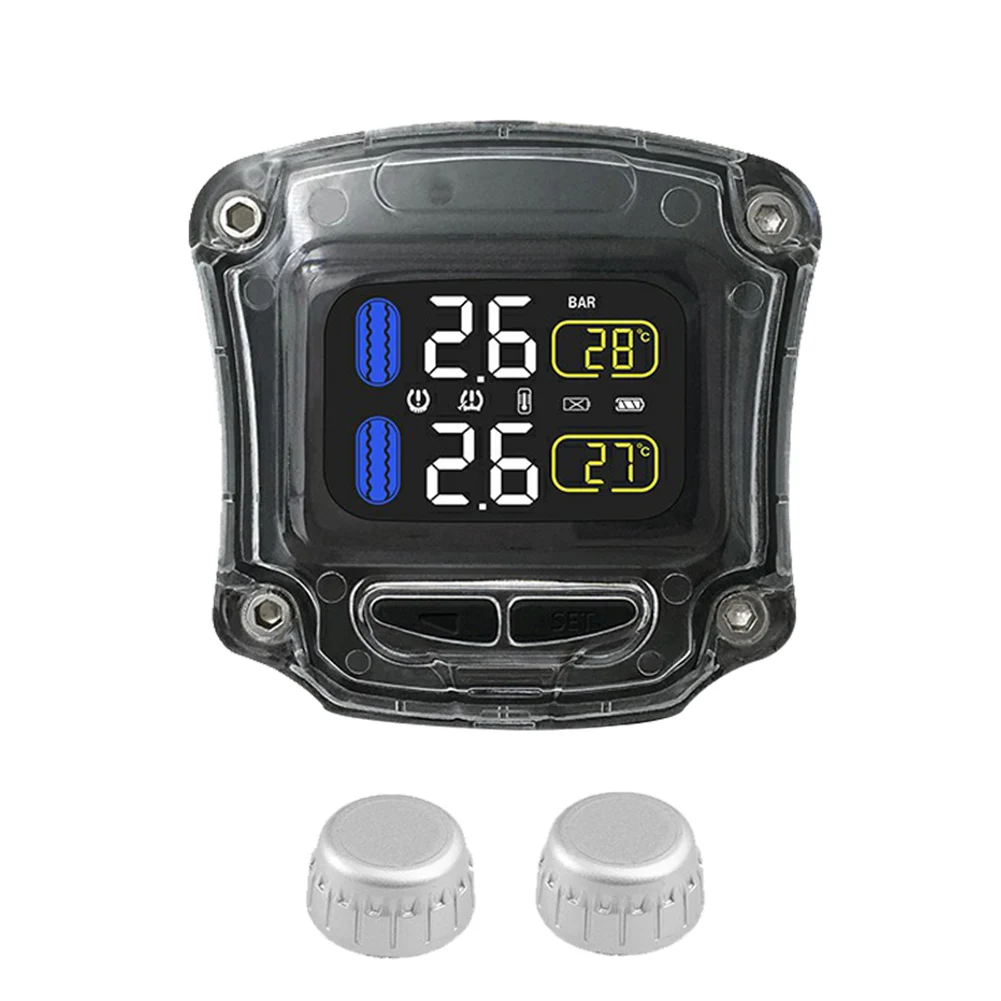 Система контроля давления в шинах мотоцикла TPMS с 2 датчиками для мотоцикла B88