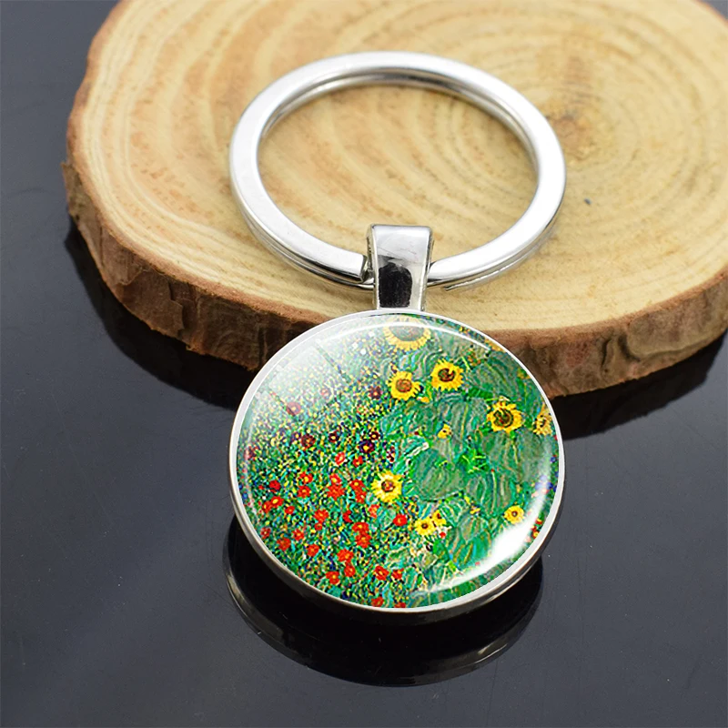 DY0023-SILVER25MM Country Garden with Sunflowers