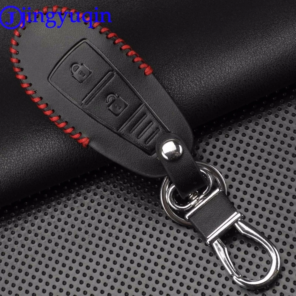 Jingyuqin 2 кнопки модный кожаный чехол для автомобильного ключа Suzuki Vitara Swift Ignis Kizashi SX4