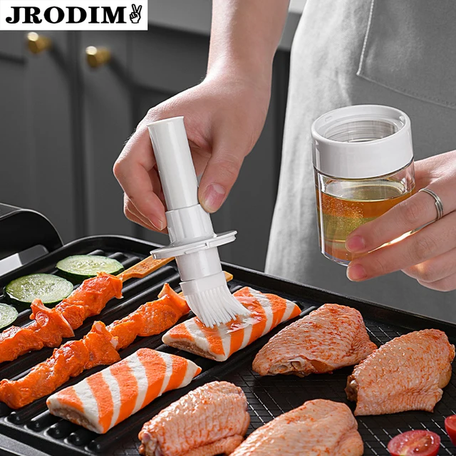 Konyha Bbq Tartozékok Szilikon Olajkefe Olaj Palack Grillezés Folyékony Mézkefék Sütés Tészta Kefe Szerszámok - Image 2