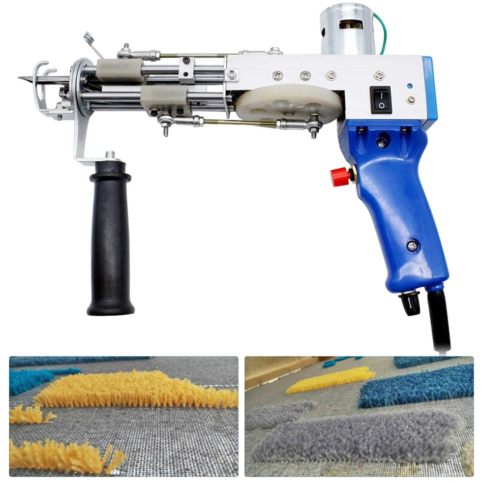 US $70.35 Electric Carpet Tufting Gun Hand Gun Carpet Weaving Flocking Machines Weaving Flocking Machines Loop Pile Cut Pile Td01 Td02