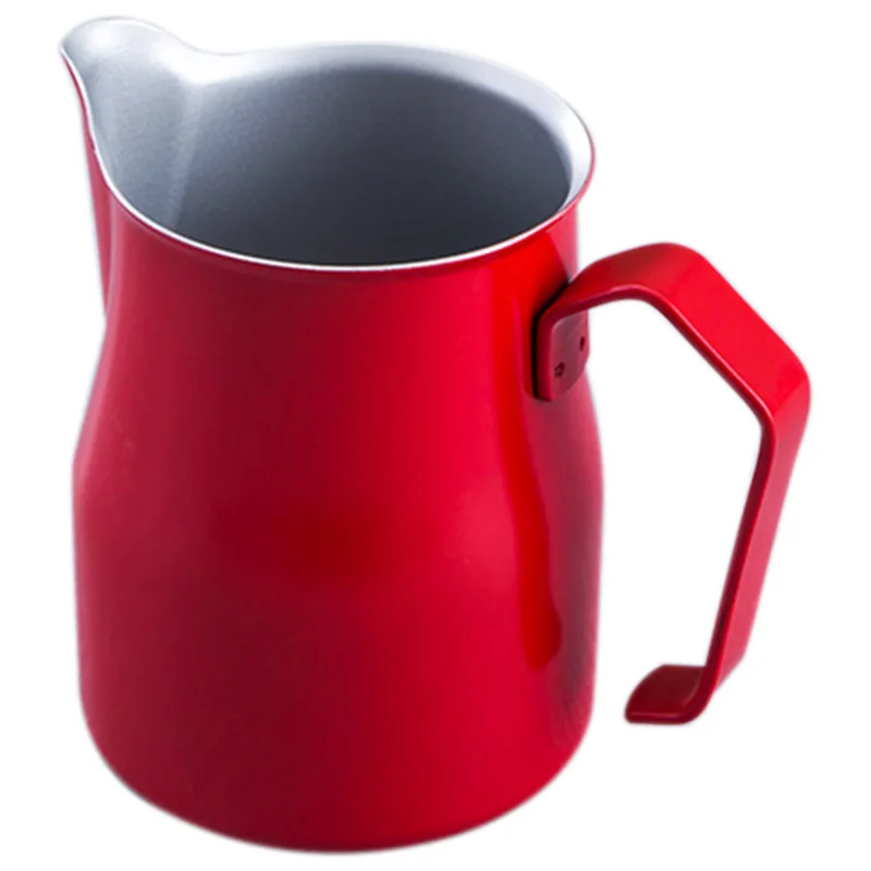 Promotion! 500Ml Thick Stainless Steel Italian Espresso Latte Milk Frothing Pitcher Steaming Jug Milk Foam Container Red