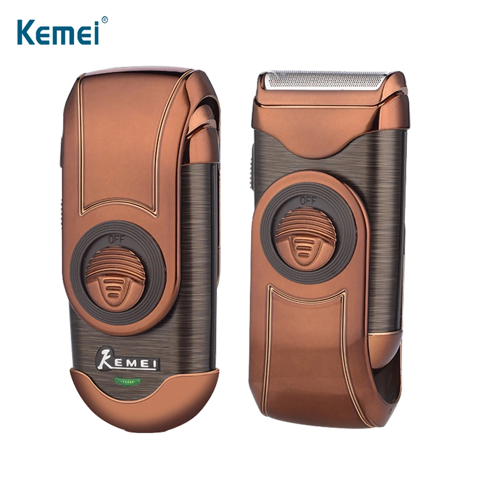 

KEMEI Portable Rechargeable Electric Shaver 3D Double Floating Beard Trimmer Razor Reciprocating Shaver For Men Shaving Machine