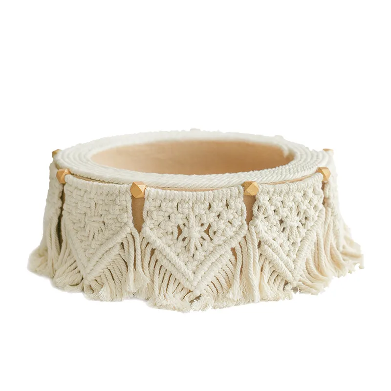 Newborn Photograph Props Bohemian Tassel Basket Baby Prop Chair Kid Studio Accessory Baby Photo Shoot Infantil Fotografie Props