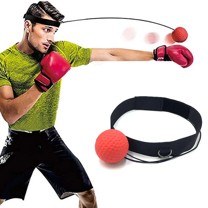Punching Speed Agility Perfect for Reaction Fight Skill and Hand Eye Coordination Training Softer Than Tennis Ball Angzhili Boxing Reflex Ball with Headband