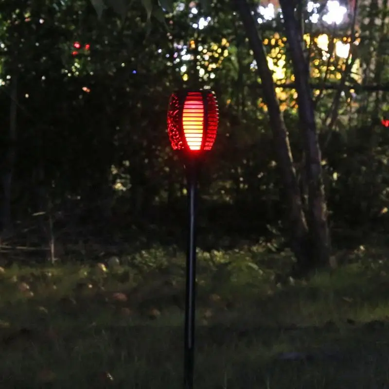 Открытый Солнечный 66LED красочный факел Лампа простота безопасности водонепроницаемый свет пламени для балкона сад газон на крыше вилла