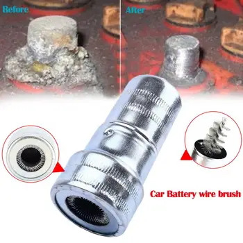 

Car Battery Post Terminal Cleaner Dirt And Corrosion Brush Hand Clean Tool