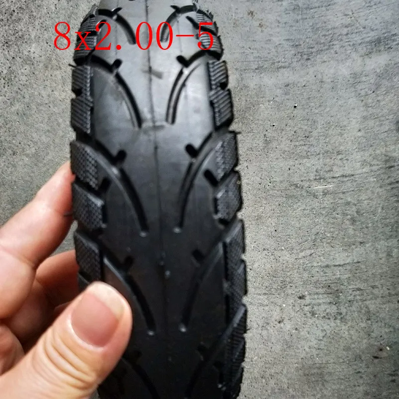 8x2.00-5 Pneu Tubeless Roue Pneu Pneu 8x2.00-5 Moyeu de Roue Pocket Bike  Mini Vélo Électrique Fauteuil roulant Moteur de roue