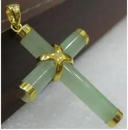 Оптовая цена БЕСПЛАТНАЯ ДОСТАВКА ^ Христианская молитва крест зеленый камень для