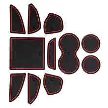 Нескользящий Противопылевой коврик набор классических цветов и простой прочный дизайн салона автомобиля двери консоли вкладыши для Dodge Challenger