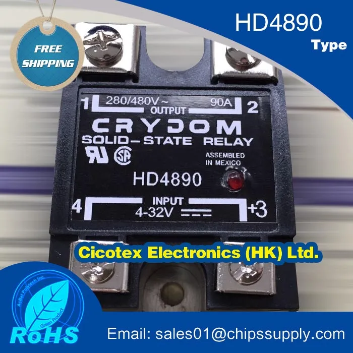 HD4890 SSR реле SPST-NO 90A 48-530V HD 4890 модуль IGBT HD-4890 4-32V | Электронные компоненты и