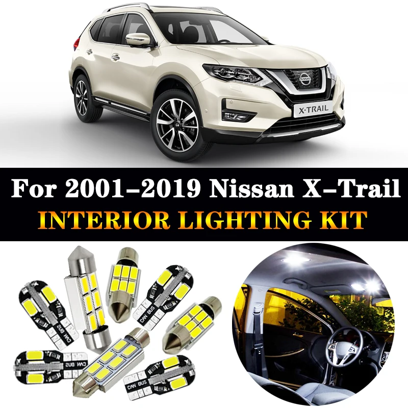Светодиодный светильник на крышу для Nissan X Trail T30 T31 T32 100% белый без ошибок 2001