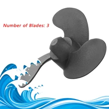 White Practical Easy Install Accessories Propeller Ship Durable Boat Outboard Replacement Aluminum Alloy 2HP For Yamaha