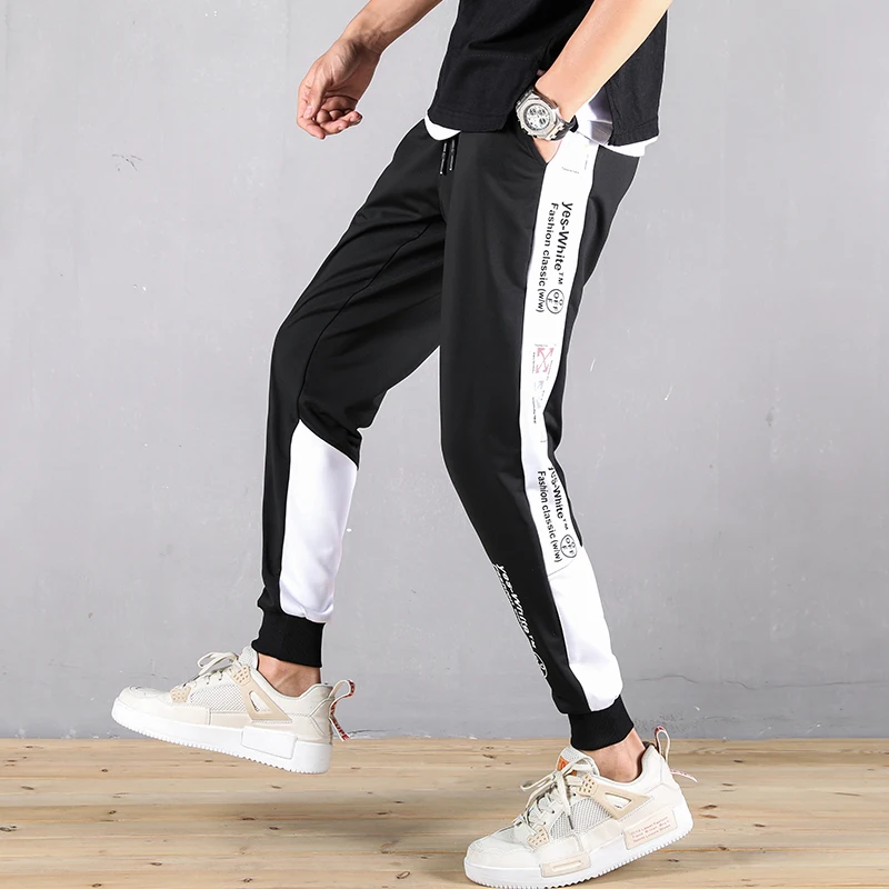 

Men jogger pants 2020 new arrival spring and autumn Korean style letter male ankle-length pants student fashion hot sale n67