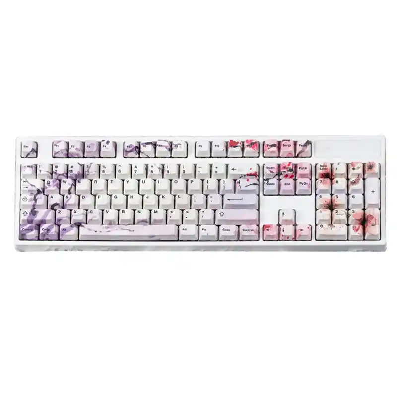 108 キーoem Pbtキーキャップフルセットメカニカルキーボードキーキャップ 5 顔昇華型桜さくらキーキャップ Mice Keyboards Accessories Aliexpress