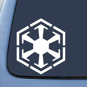 

Planet Wars Stickers Inspired Sith Logo Emblem Sticker Decal Notebook Car Laptop 5.5" (White)